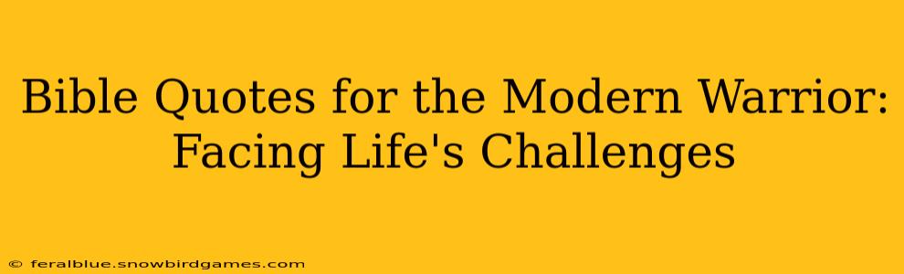 Bible Quotes for the Modern Warrior: Facing Life's Challenges