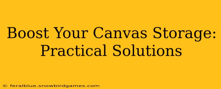 Boost Your Canvas Storage:  Practical Solutions