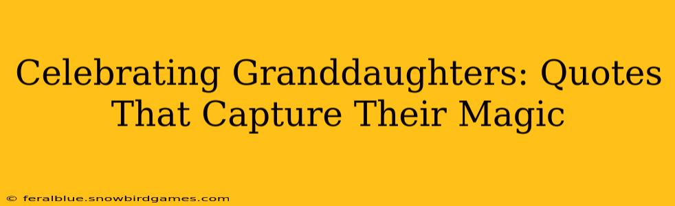 Celebrating Granddaughters: Quotes That Capture Their Magic