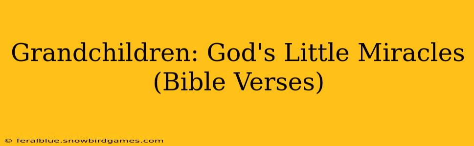 Grandchildren: God's Little Miracles (Bible Verses)