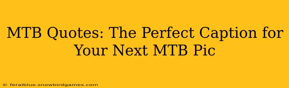 MTB Quotes: The Perfect Caption for Your Next MTB Pic