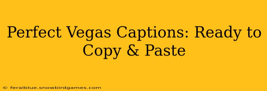 Perfect Vegas Captions: Ready to Copy & Paste
