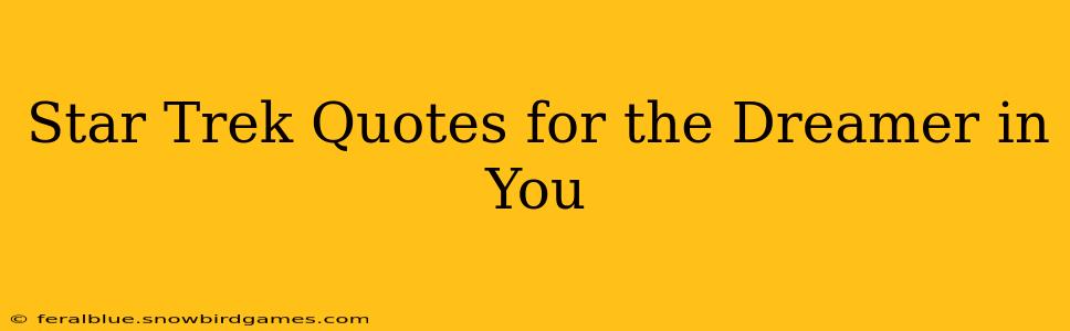 Star Trek Quotes for the Dreamer in You