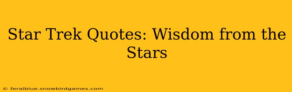 Star Trek Quotes: Wisdom from the Stars