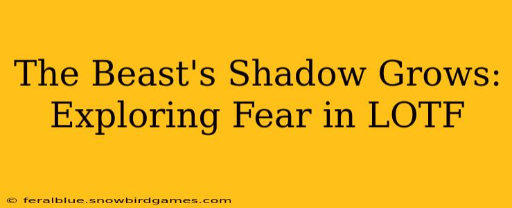 The Beast's Shadow Grows: Exploring Fear in LOTF