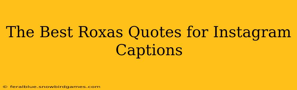 The Best Roxas Quotes for Instagram Captions