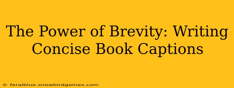 The Power of Brevity: Writing Concise Book Captions