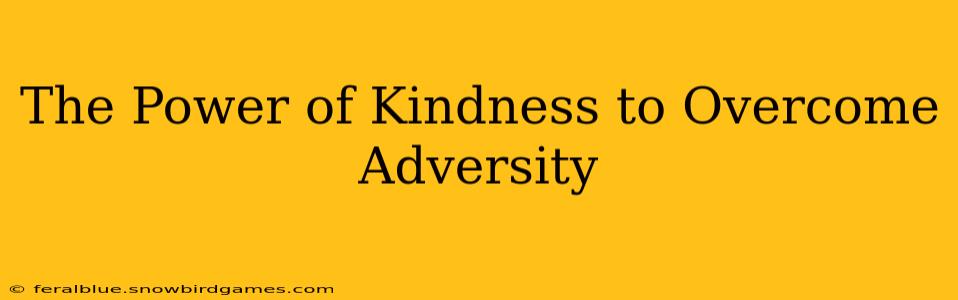 The Power of Kindness to Overcome Adversity