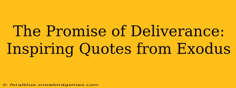The Promise of Deliverance: Inspiring Quotes from Exodus
