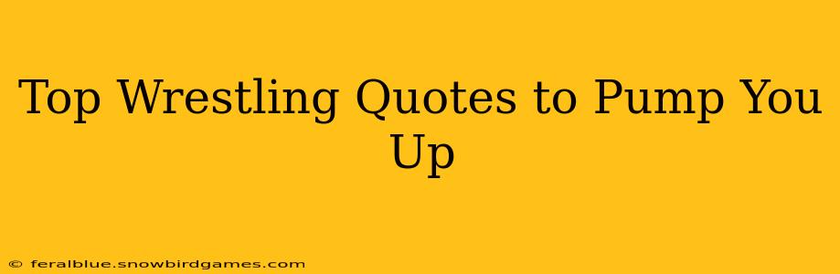 Top Wrestling Quotes to Pump You Up
