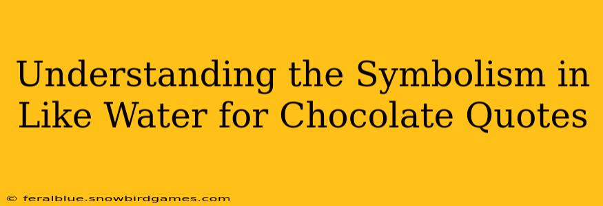 Understanding the Symbolism in Like Water for Chocolate Quotes