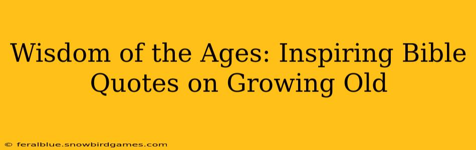 Wisdom of the Ages: Inspiring Bible Quotes on Growing Old